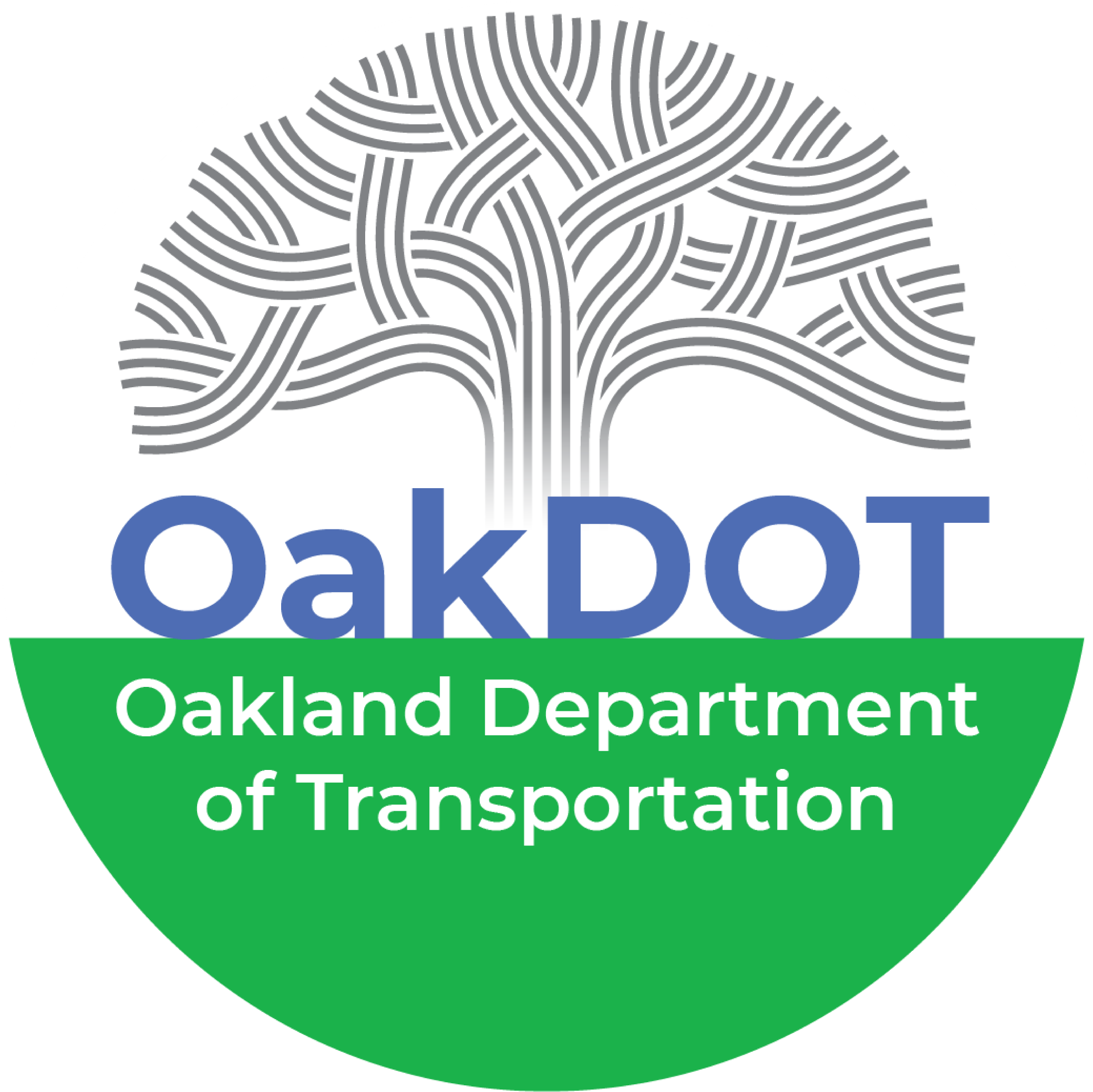 OakDOT logo: Oakland Department of Transportation